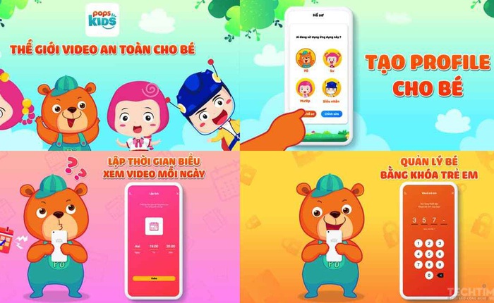 Ứng dụng POPS Kids tung ra phiên bản website: Hơn 30.000 video vui học nổi tiếng và an toàn cho trẻ
