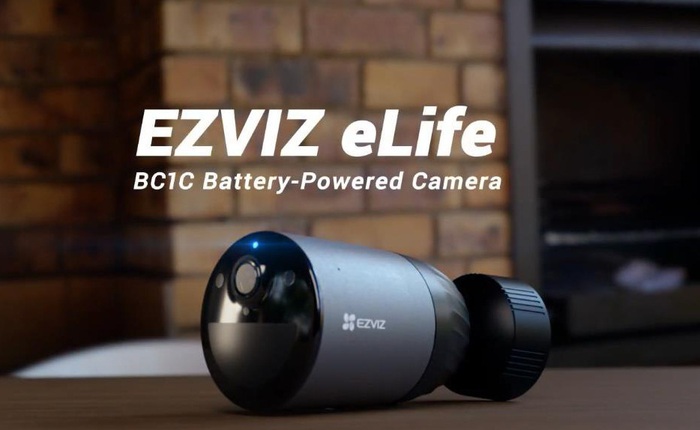 EZVIZ ra mắt camera pin sạc BC1C: sạc 1 lần, dùng 7 tháng