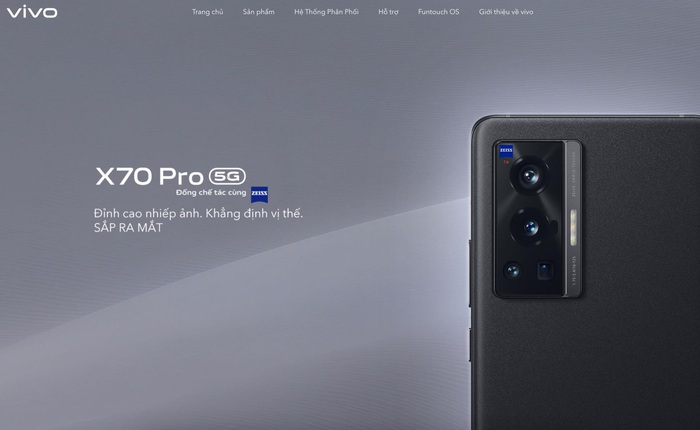 Chính thức: vivo sẽ ra mắt flagship “đỉnh cao nhiếp ảnh” X70 Pro tại Việt Nam vào ngày 22/9