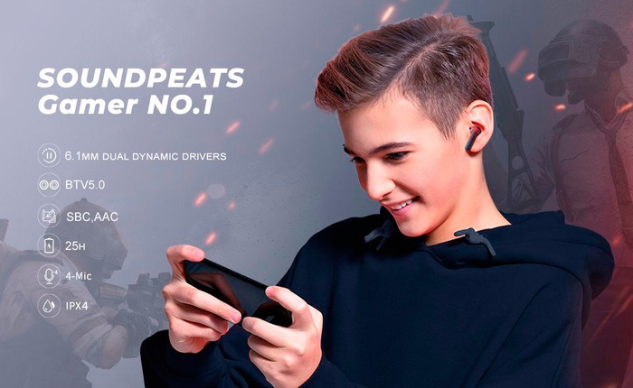 Tai nghe SoundPEATS Gamer No.1 Âm thanh 3D, Game Mode tốt nhất dành cho game thủ