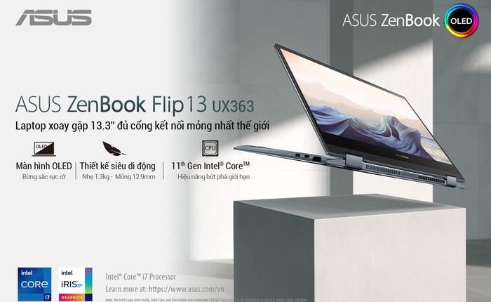Trải nghiệm không giới hạn cùng ASUS ZenBook Flip 13 OLED