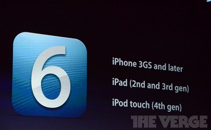 [WWDC 2012] Thông tin về các hệ máy sẽ có thể cài đặt được iOS 6