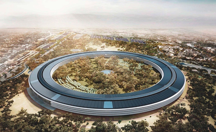 Cận cảnh trụ sở như phi thuyền của Apple