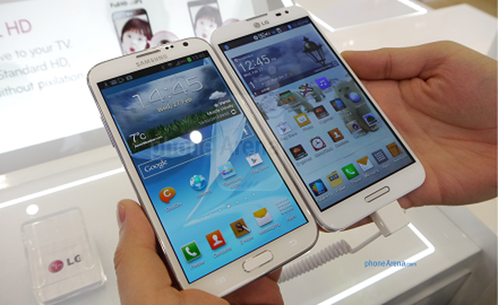 LG Optimus G Pro vs Samsung Galaxy Note II: Cuộc chiến phablet 5,5 inch