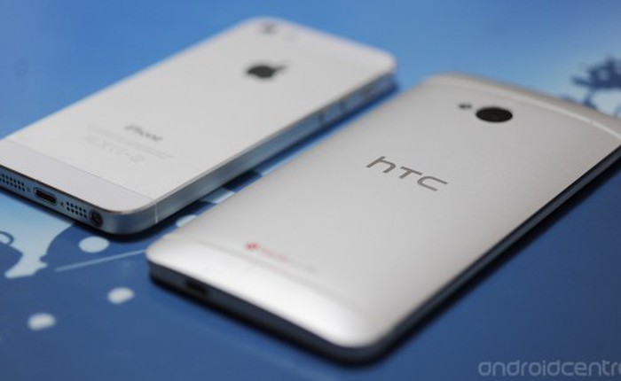 HTC One so dáng cùng iPhone 5