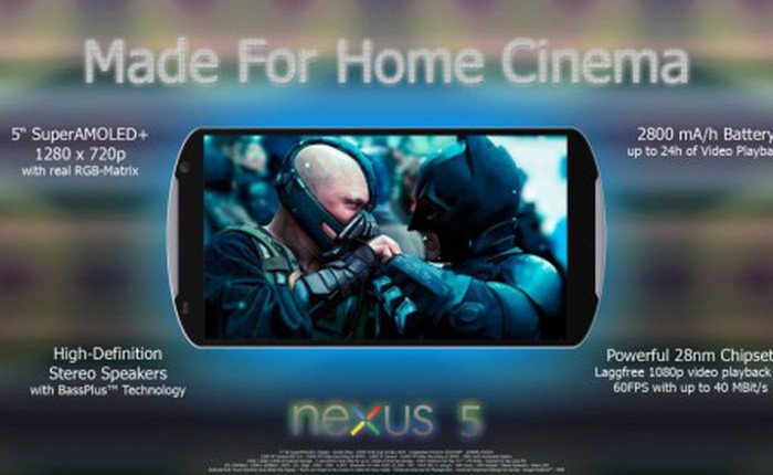 Nexus 5: Thiết kế đỉnh cao, cấu hình "trong mơ"