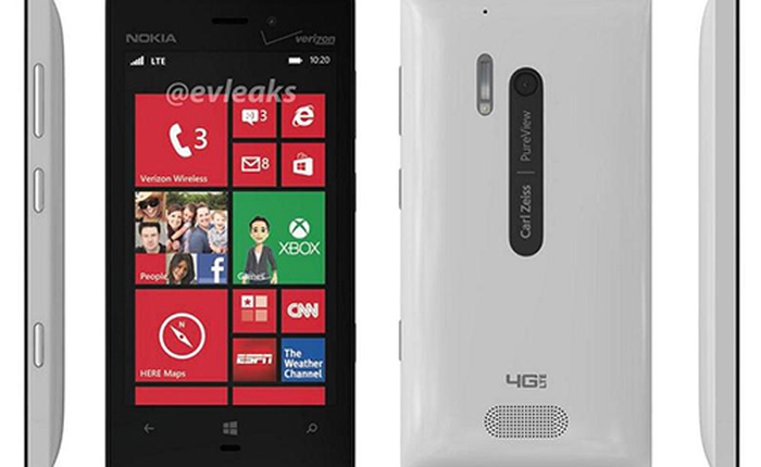 Tiếp tục rò rỉ hình ảnh Lumia 928 màu trắng