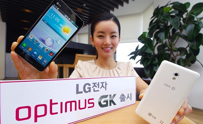 LG Optimus GK chính thức trình làng với màn hình 5 inch, chip Snapdragon 600 và pin 3.100 mAh