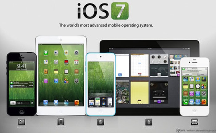 Giao diện kiểu mới cho iOS 7