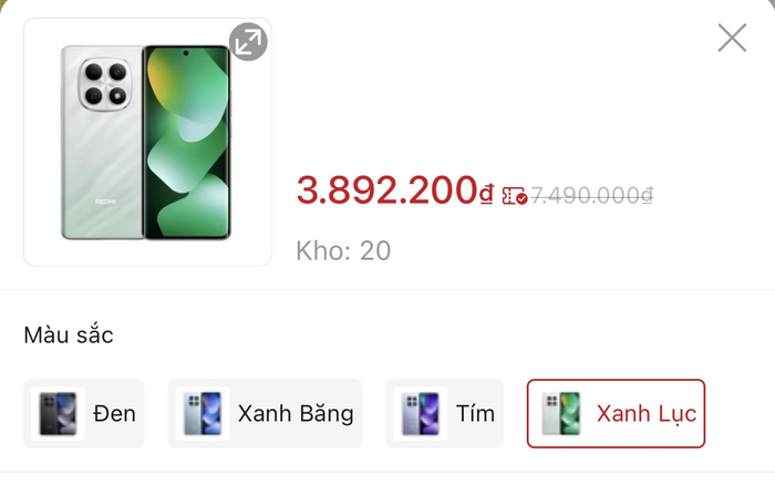 새로 출시된 Chi Pu × Xiaomi 휴대폰 5종의 판매 가격입니다. 600만 VND부터지만 400만 미만으로 구입할 수 있는 방법이 있어 '국민 스마트폰'에 걸맞습니다.