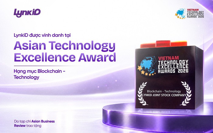 LynkiD đạt giải thưởng công nghệ tại Asian Technology Excellence Awards 2026