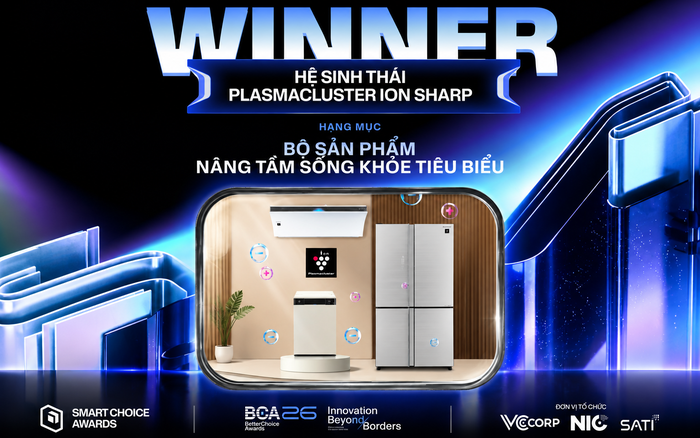 Vượt qua loạt hệ sinh thái gia dụng, Sharp thắng giải “Bộ sản phẩm nâng tầm sống khỏe tiêu biểu”