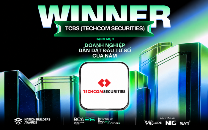 Better Choice Awards 2026: TCBS (Techcom Securities) được vinh danh Doanh nghiệp dẫn dắt đầu tư số của năm