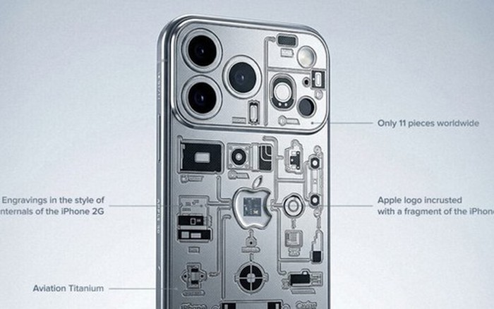 Caviar gắn bo mạch iPhone 2G vào iPhone 17 Pro, chỉ bán 11 chiếc, giá gần 300 triệu đồng