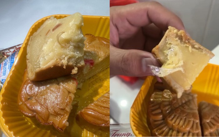 Thương hiệu bánh Trung Thu nổi tiếng N.L bị phản ánh bánh có vật lạ giống móng chân, có người từng gặp nilon trong nhân bánh