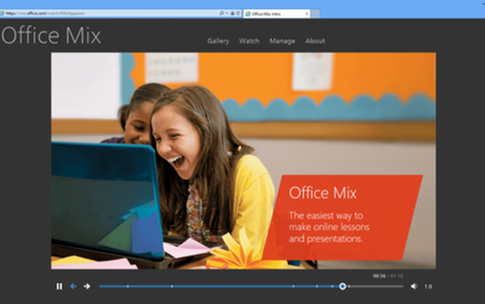 Office Mix, add-on tăng cường khả năng thuyết trình trực tuyến cho  PowerPoint
