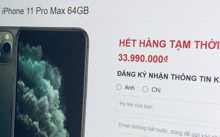 iPhone 13 Pro và Pro Max chính hãng sắp hết hàng tại Việt Nam