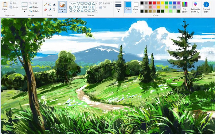 Họa sỹ vẽ tranh bằng Paint đỉnh như Photoshop, ai ngờ dân mạng thi ...